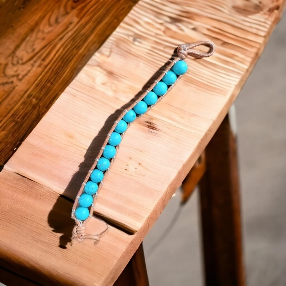 Turquoise Bead Bracelet